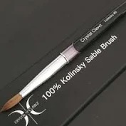 Crystal Clawz - Pure Kolinsky Sable Acrylic Brushes - #8 - R650
